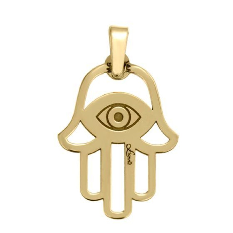 Joyeria Cristal Joyas | Dije Hamsa / Mano De Fatima Oro 14K