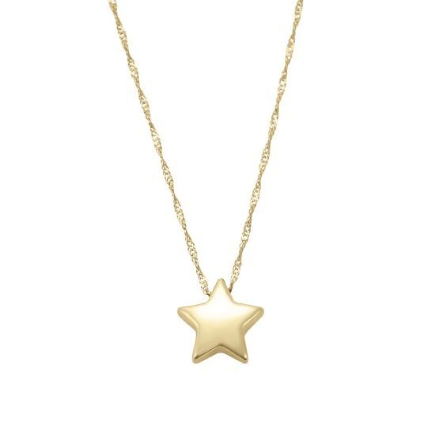 Joyeria Cristal Joyas | Cadena Con Dije De Estrella En Oro 14K