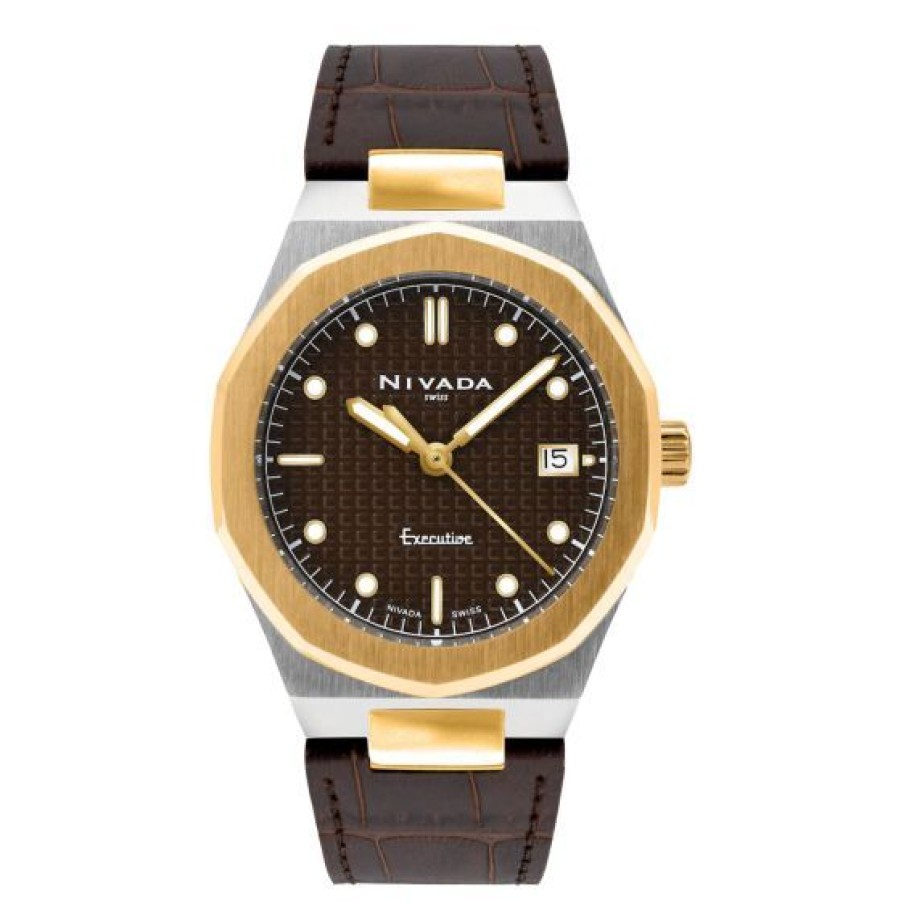 Relojes Cristal Joyas | Reloj Nivada Executive Np22143Mbicci Para Hombre