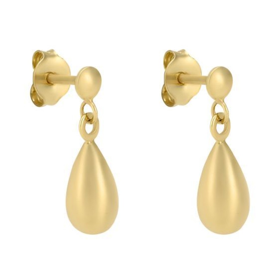 Joyeria Cristal Joyas | Aretes Gota Oro 14K