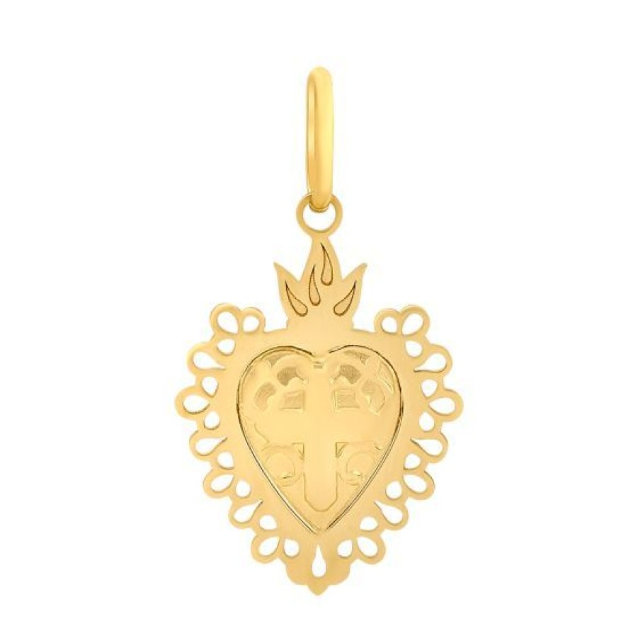 Joyeria Cristal Joyas | Dije Sagrado Corazon Oro 14K