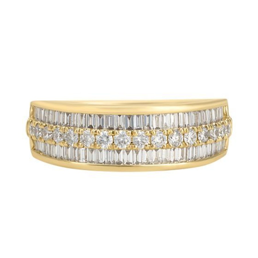 Joyeria Cristal Joyas | Churumbela Oro 14K Con 75 Puntos De Diamante Corte Redonde Y Baguette