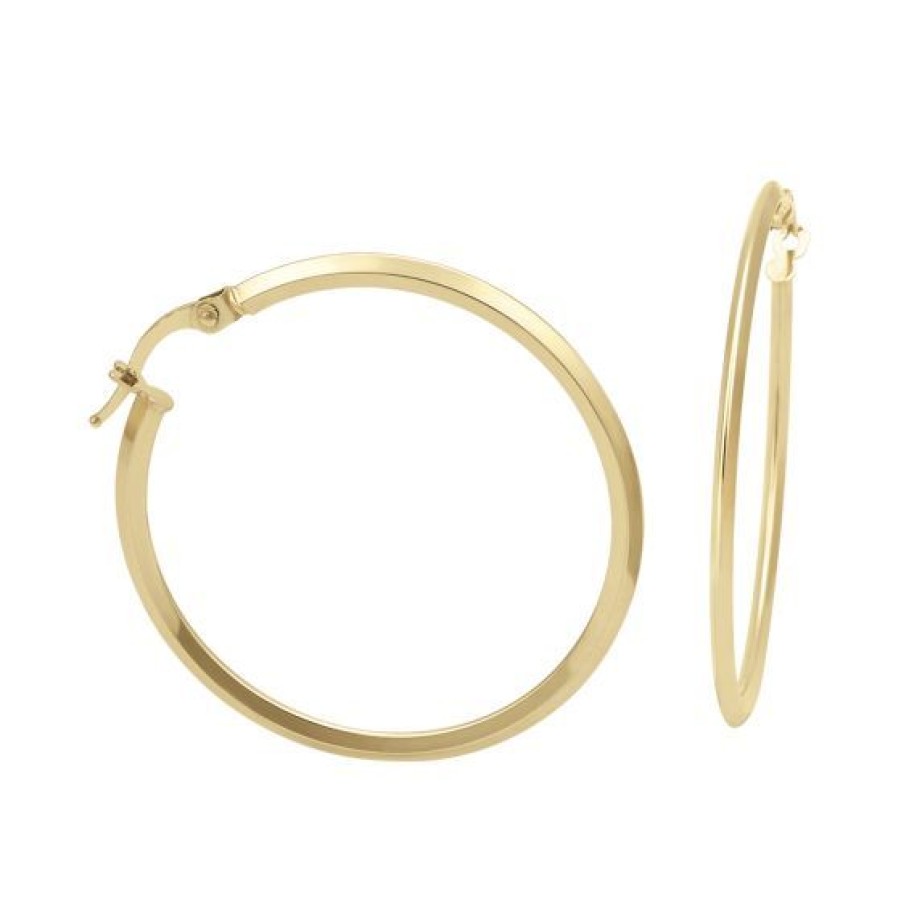 Joyeria Cristal Joyas | Arracadas Oro 14K 30 Mm