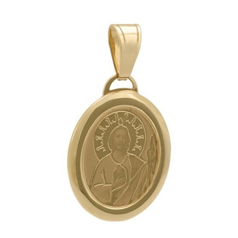 Joyeria Cristal Joyas | Medalla San Judas Tadeo Oro 14K