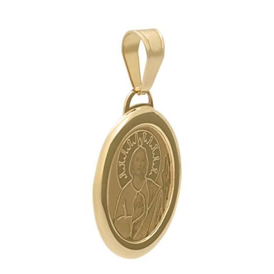 Joyeria Cristal Joyas | Medalla San Judas Tadeo Oro 14K