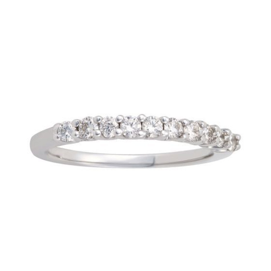 Joyeria Cristal Joyas | Churumbela Oro Blanco 14K Con 35 Puntos De Diamante