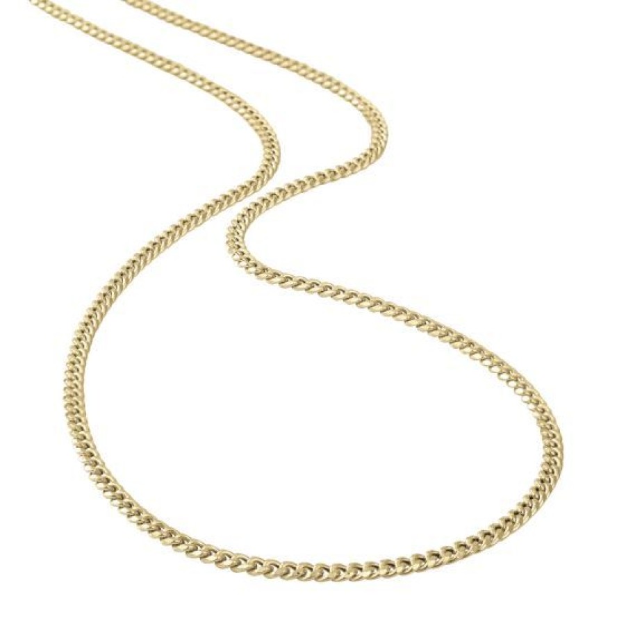 Joyeria Cristal Joyas | Cadena Barbada Oro 14K 60 Cm Vento