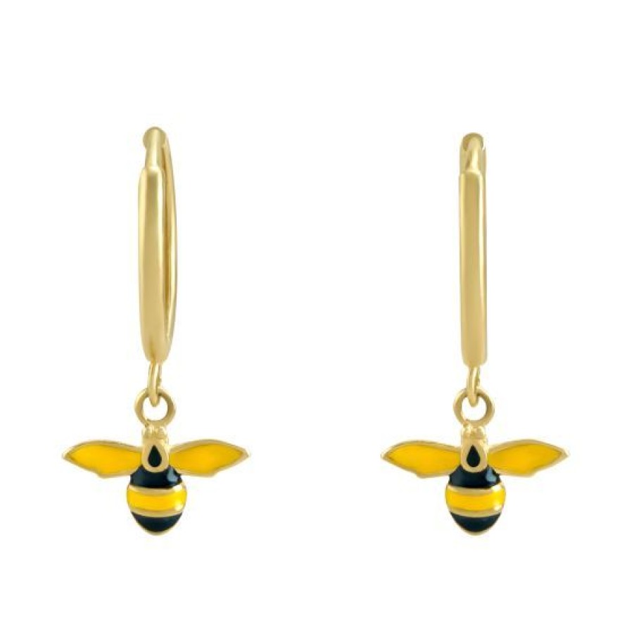 Joyeria Cristal Joyas | Huggies Abeja Oro 14K