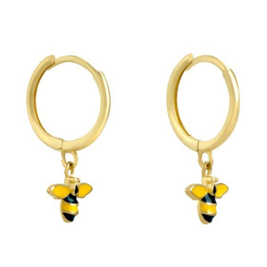 Joyeria Cristal Joyas | Huggies Abeja Oro 14K