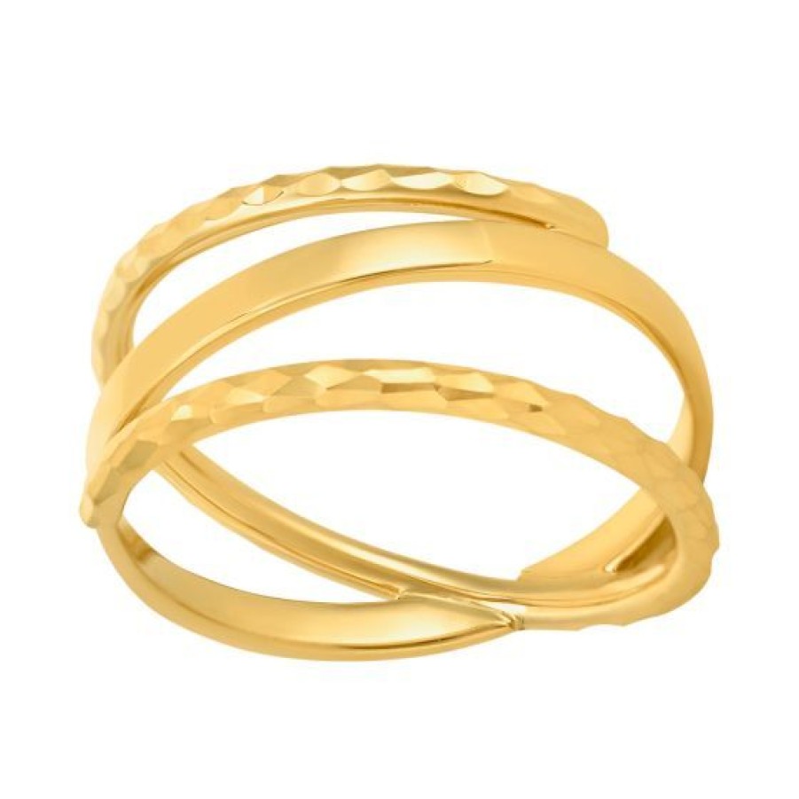 Joyeria Cristal Joyas | Anillo Tubo Oro 14K