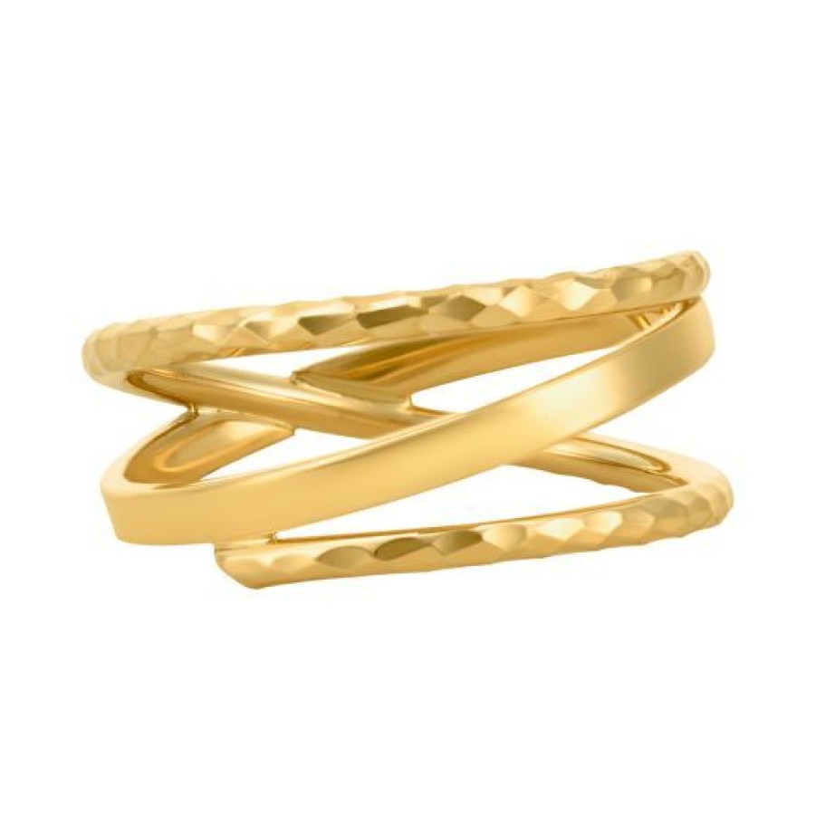 Joyeria Cristal Joyas | Anillo Tubo Oro 14K