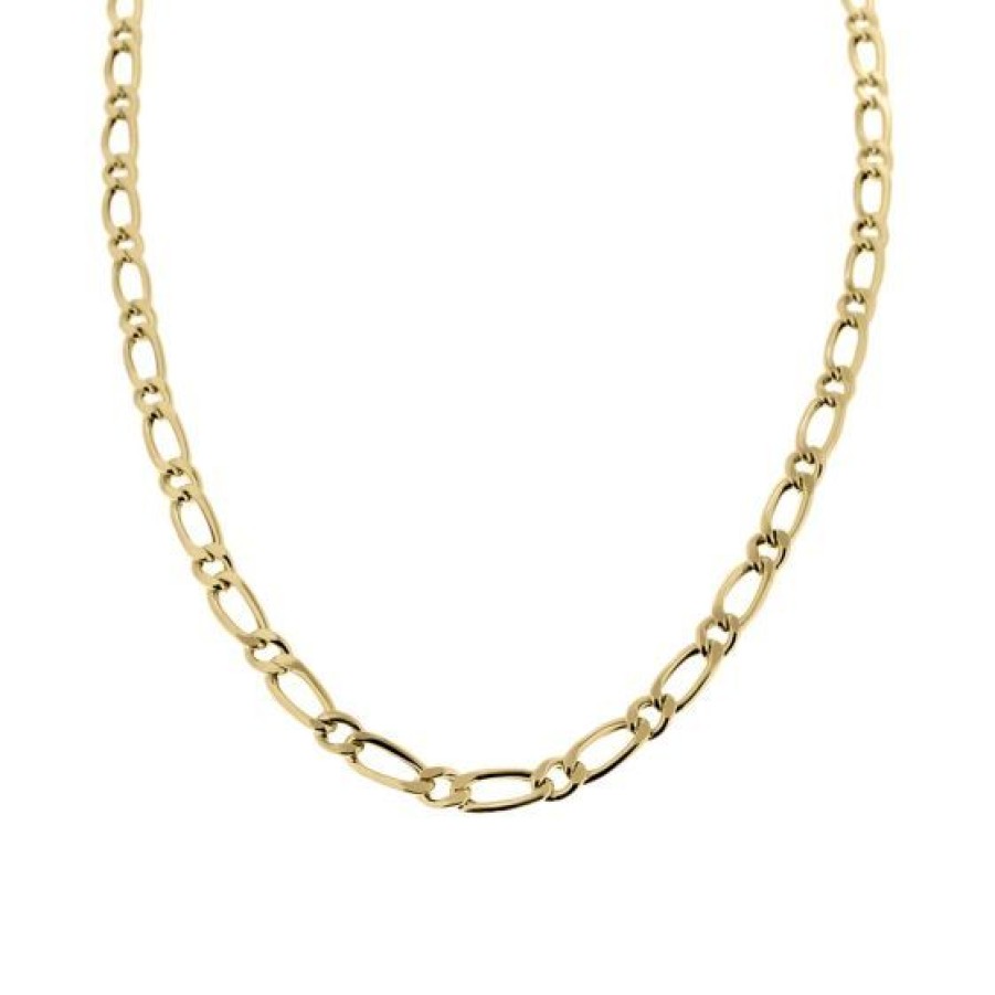 Joyeria Cristal Joyas | Cadena Caballero Figaro Oro 14K 55 Cms