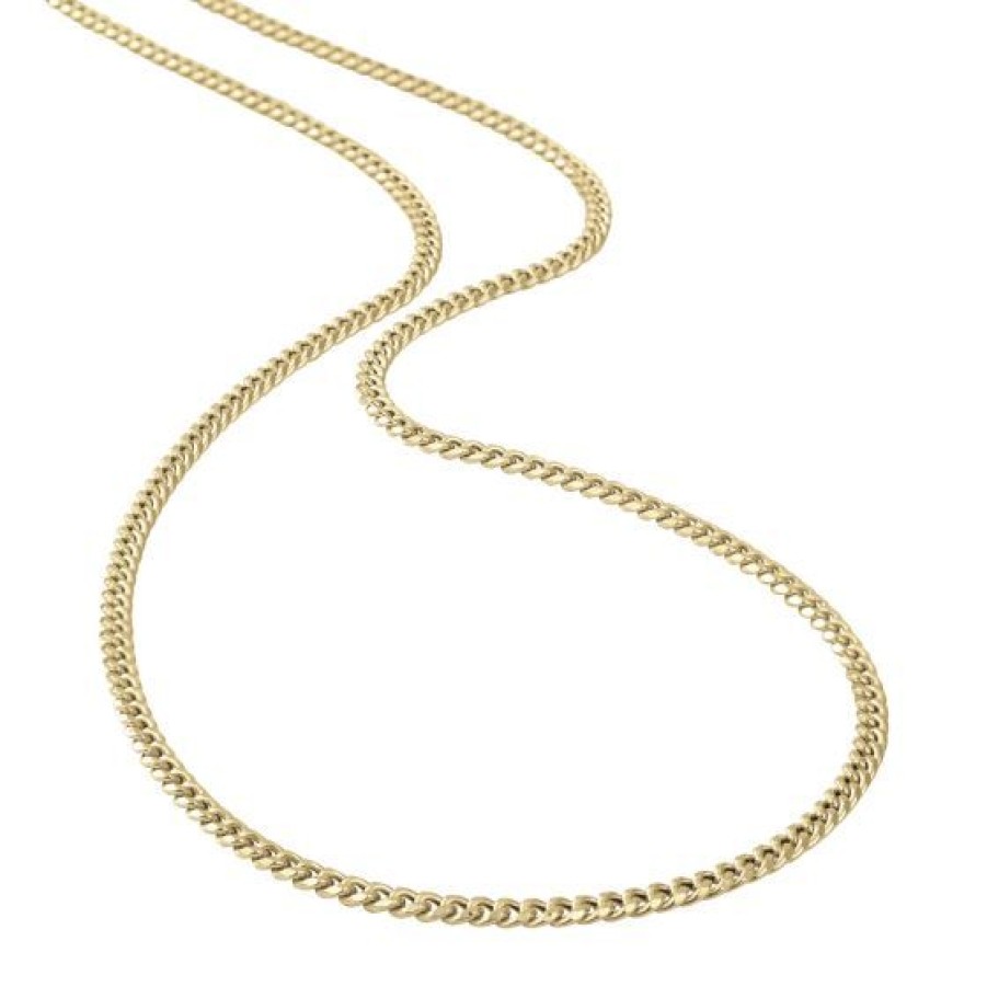 Joyeria Cristal Joyas | Cadena Barbada Oro 14K 50 Cm Vento