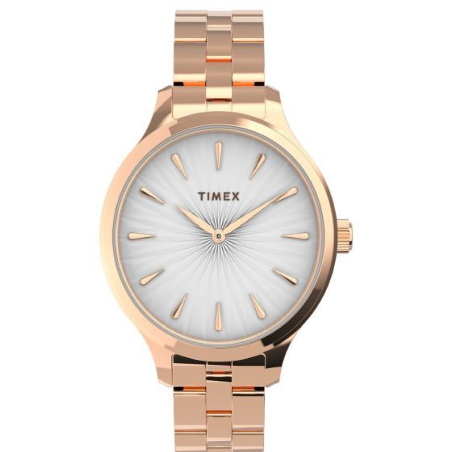 Relojes Cristal Joyas | Reloj Timex Peyton Tw2V06300Vt Para Mujer