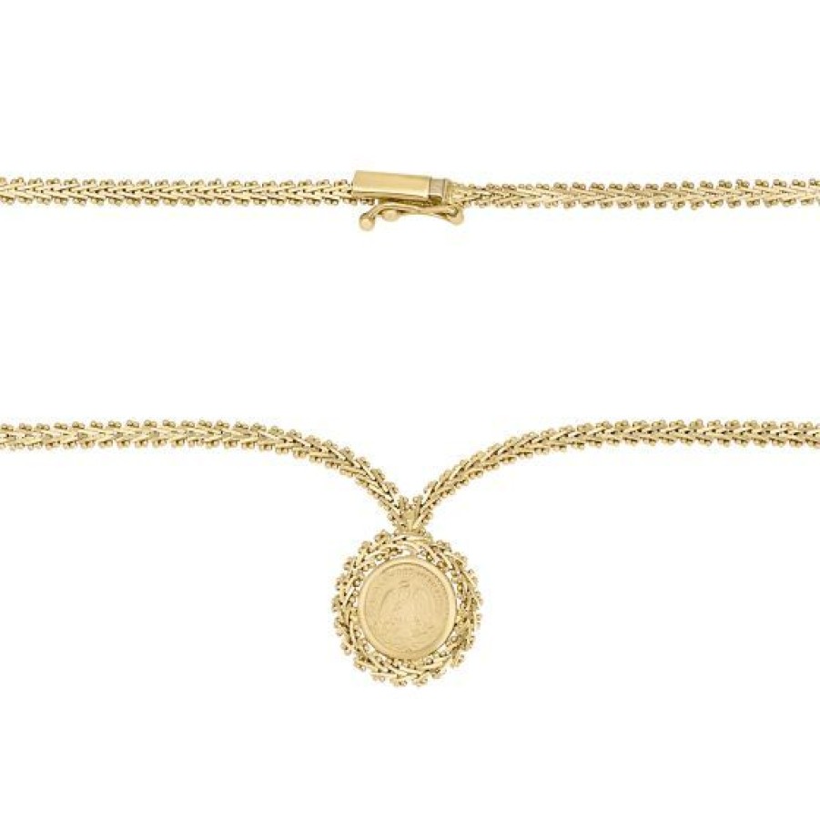 Joyeria Cristal Joyas | Gargantilla Centenario Oro 14K