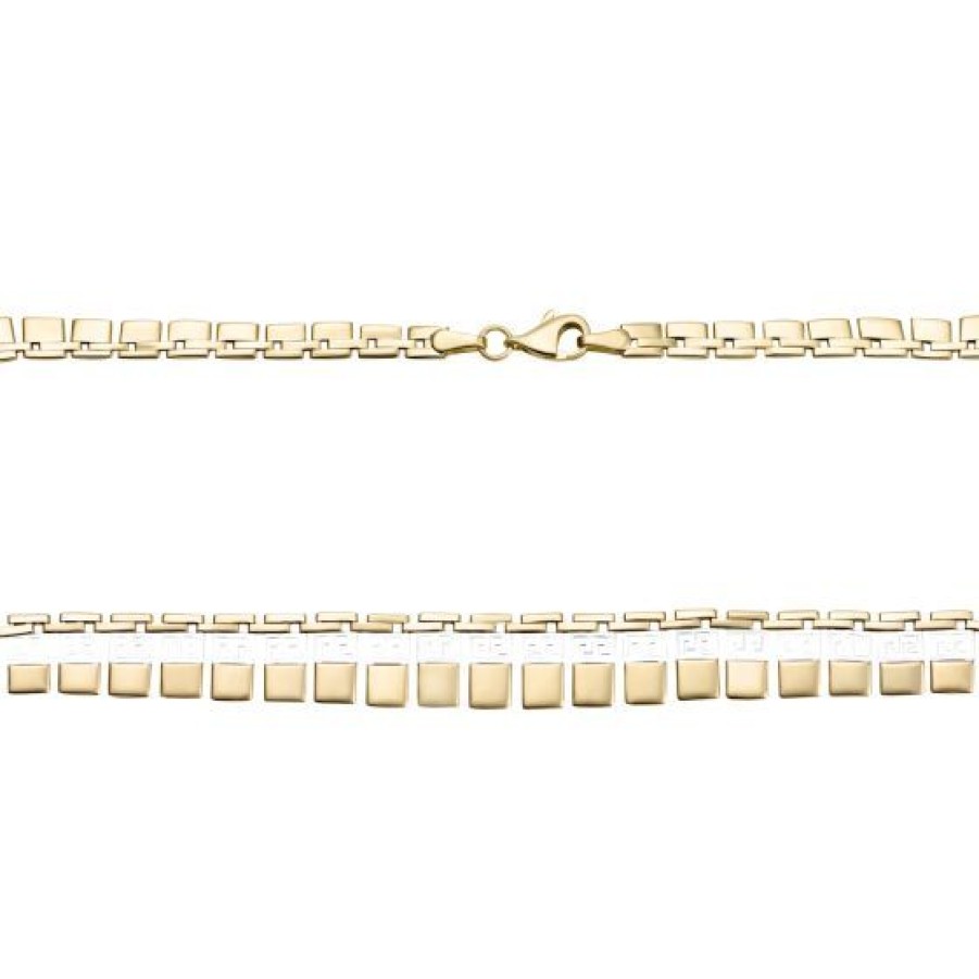 Joyeria Cristal Joyas | Gargantilla Dama Grecas Oro Bicolor 14K