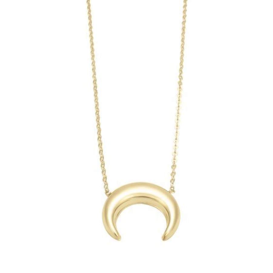 Joyeria Cristal Joyas | Gargantilla Flexible Luna Oro 14K