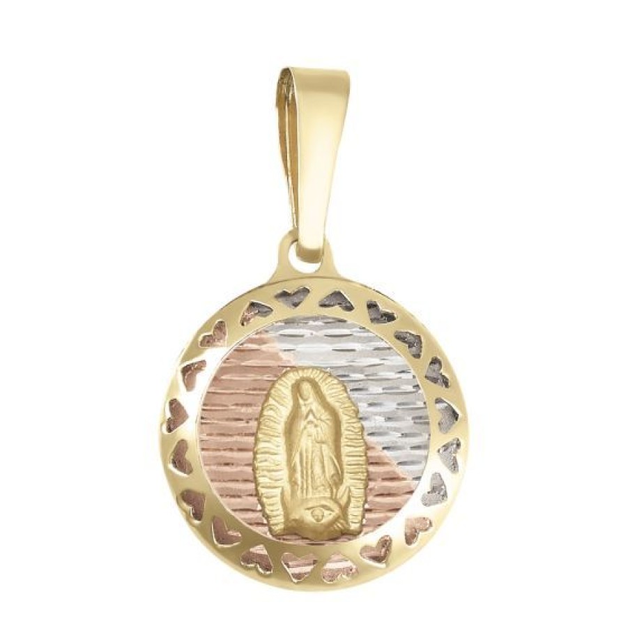 Joyeria Cristal Joyas | Medalla Virgen Cuerpo Completo Oro 14K