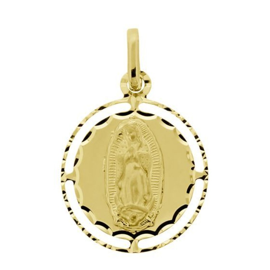 Joyeria Cristal Joyas | Medalla Virgen Guadalupe Oro 14K