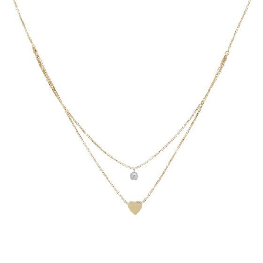 Joyeria Cristal Joyas | Gargantilla Oro Amarillo Y Blanco 14K