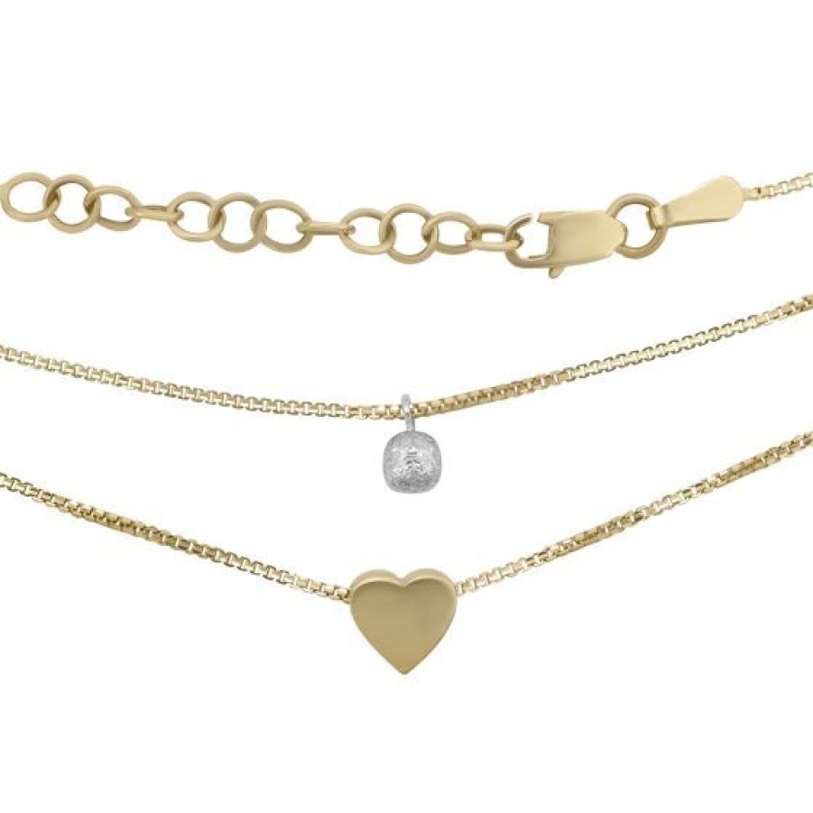 Joyeria Cristal Joyas | Gargantilla Oro Amarillo Y Blanco 14K