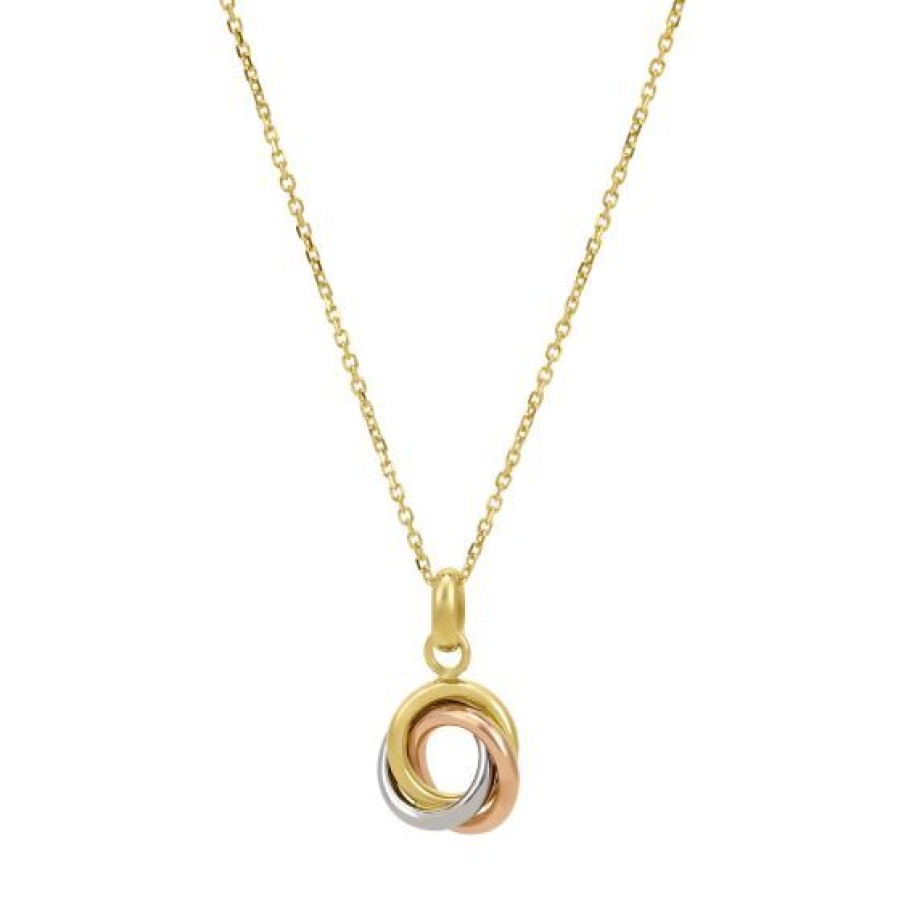 Joyeria Cristal Joyas | Dije Con Cadena Tres Oros 14K