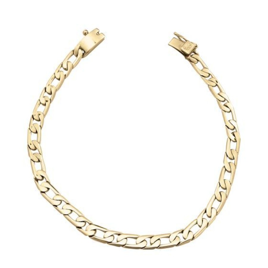 Joyeria Cristal Joyas | Pulsera Caballero Oro 14K