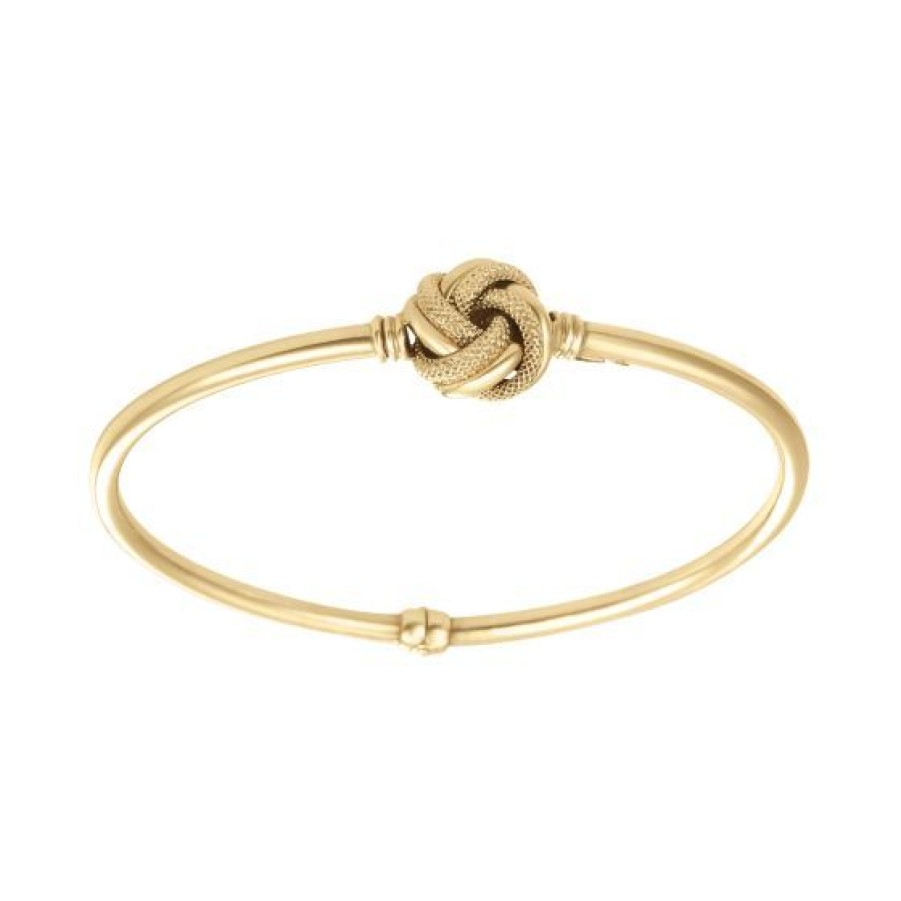 Joyeria Cristal Joyas | Brazalete Dama Love Knot Oro 14K