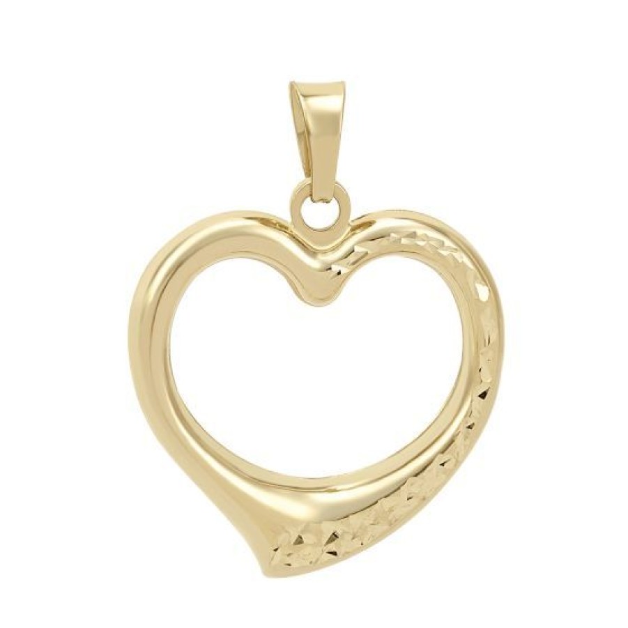 Joyeria Cristal Joyas | Dije Corazon Oro 14K