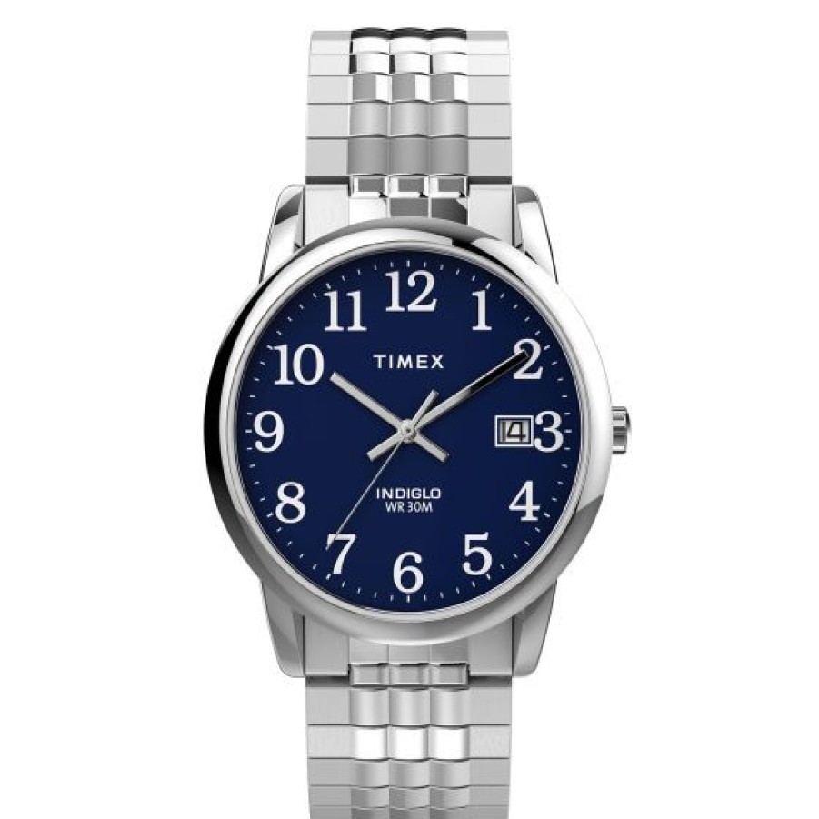 Relojes Cristal Joyas | Reloj Timex Easy Reader Perfect Fit Tw2V055006P Para Hombre