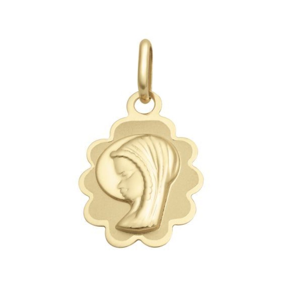 Joyeria Cristal Joyas | Medalla Madona Oro 14K