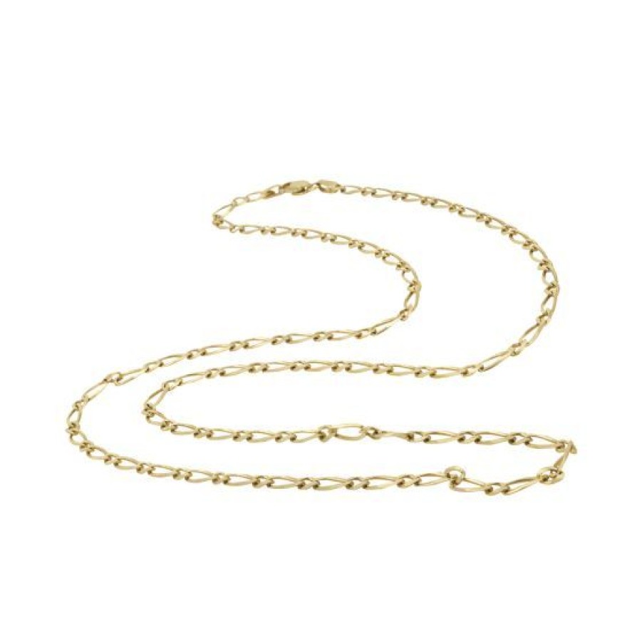 Joyeria Cristal Joyas | Cadena Caballero 60 Cm Oro 14K Figaro