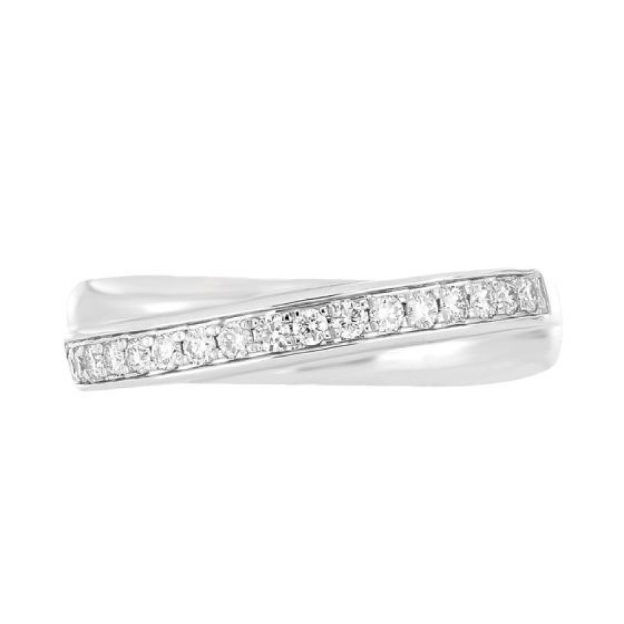 Joyeria Cristal Joyas | Churumbela Oro Blanco 14K Con 21 Puntos De Diamante