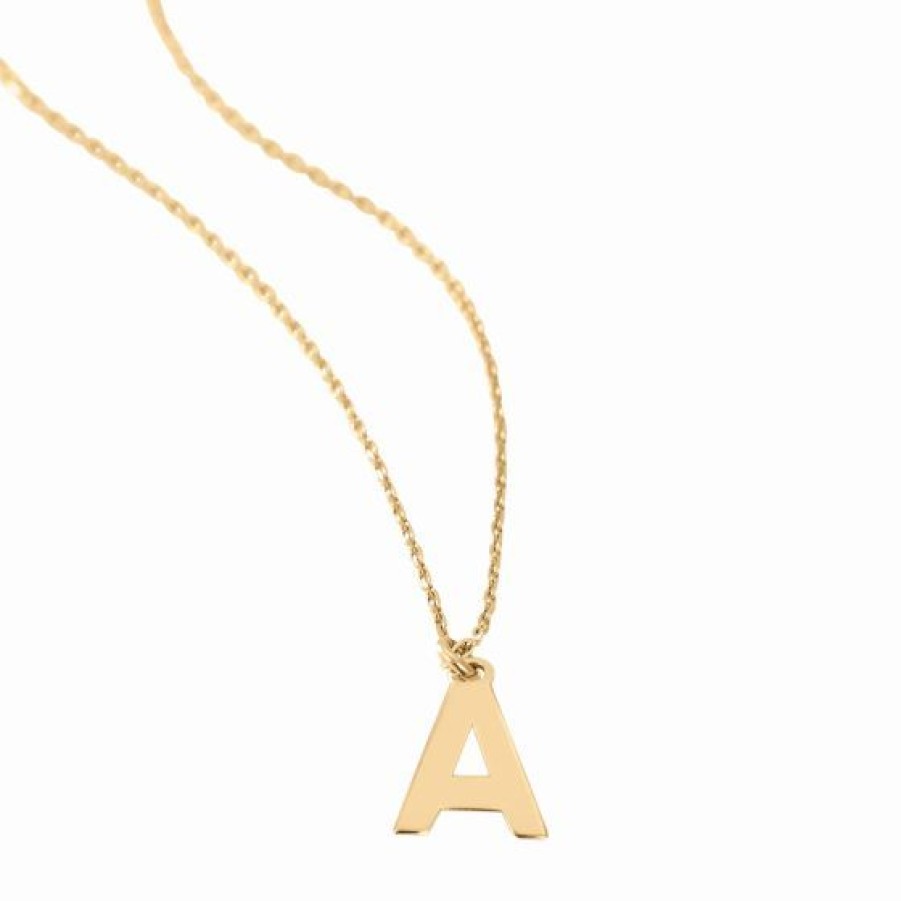 Joyeria Cristal Joyas | Inicial Con Cadena Jam Oro 14K