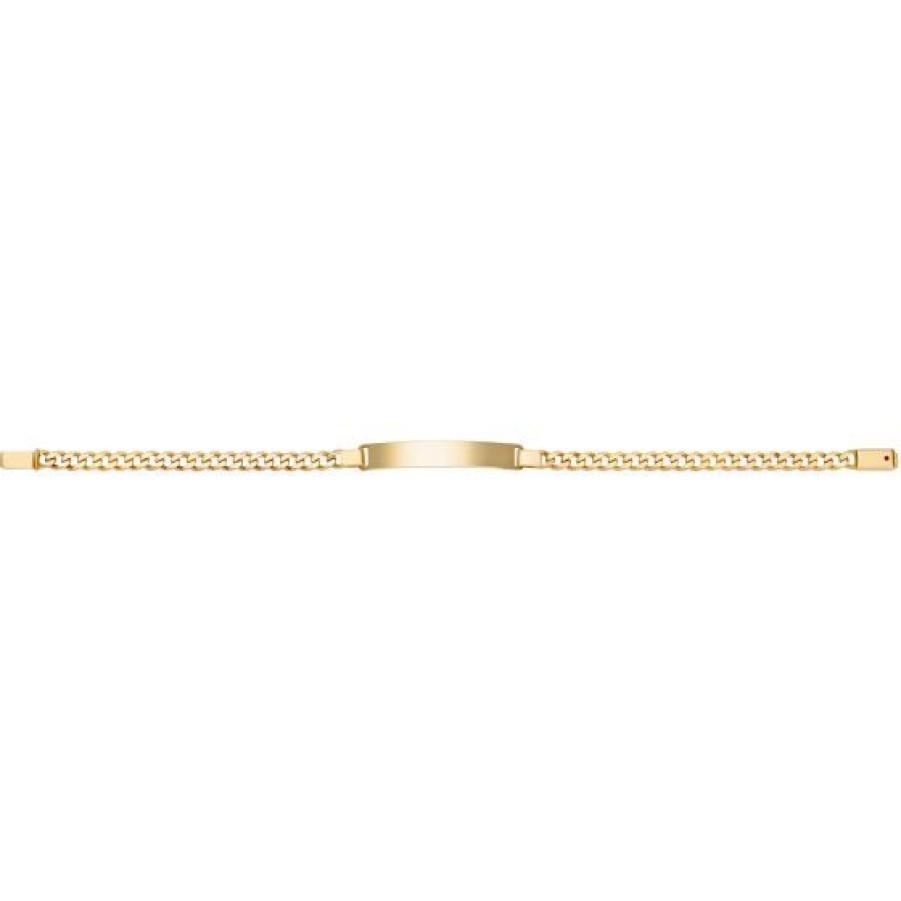 Joyeria Cristal Joyas | Pulsera Barbada Oro 14K 20 Cm