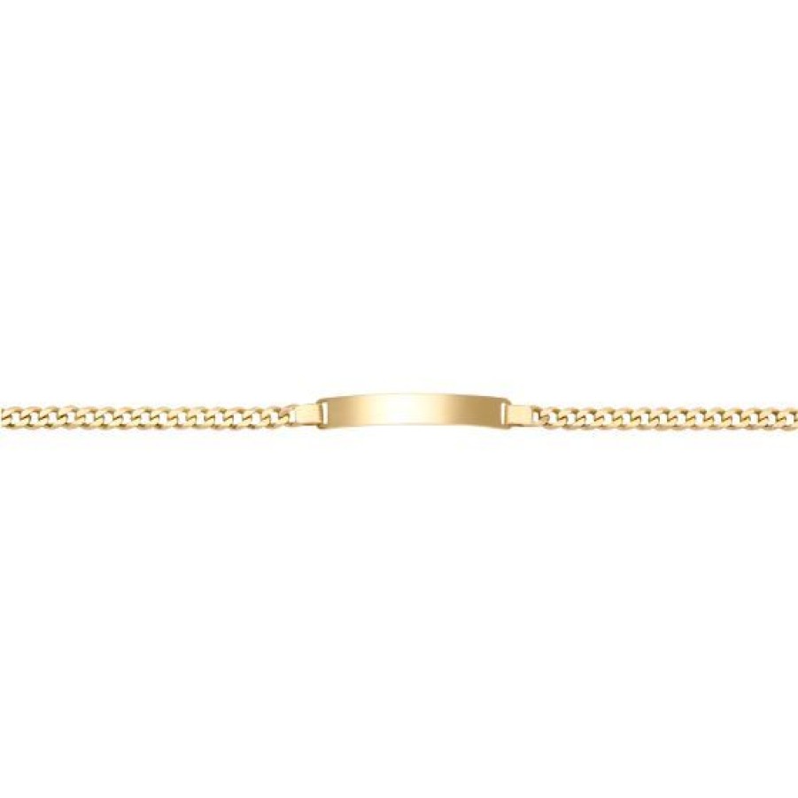 Joyeria Cristal Joyas | Pulsera Barbada Oro 14K 20 Cm