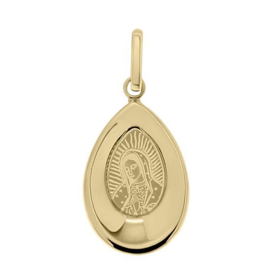 Joyeria Cristal Joyas | Medalla Virgen De Guadalupe Oro 14K