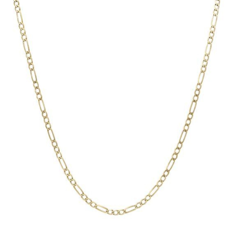 Joyeria Cristal Joyas | Cadena Figaro Oro 14K Largo 60 Cm Ancho: 3.5