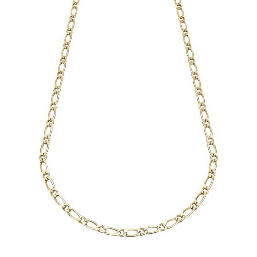 Joyeria Cristal Joyas | Cadena Caballero Figaro Oro 14K 60 Cms