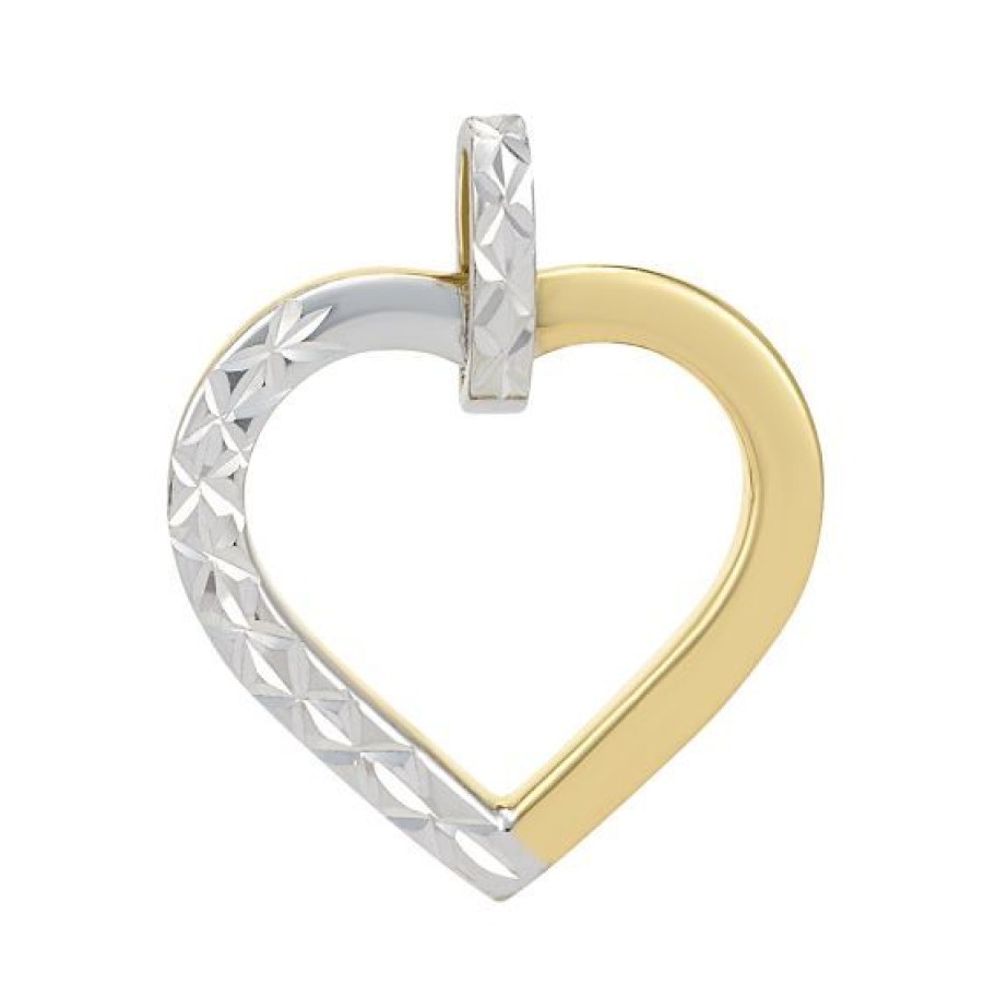 Joyeria Cristal Joyas | Dije Corazon Oro 14K