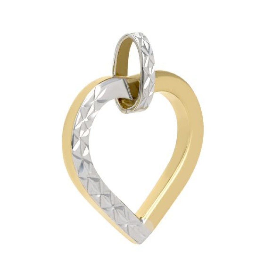 Joyeria Cristal Joyas | Dije Corazon Oro 14K