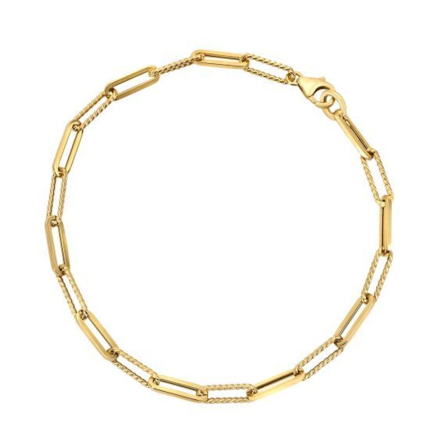 Joyeria Cristal Joyas | Gargantilla Paper Clip Oro 14K