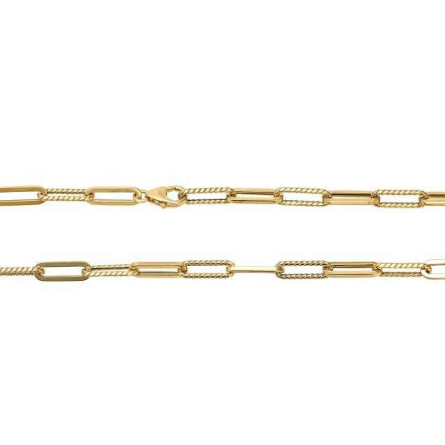 Joyeria Cristal Joyas | Gargantilla Paper Clip Oro 14K