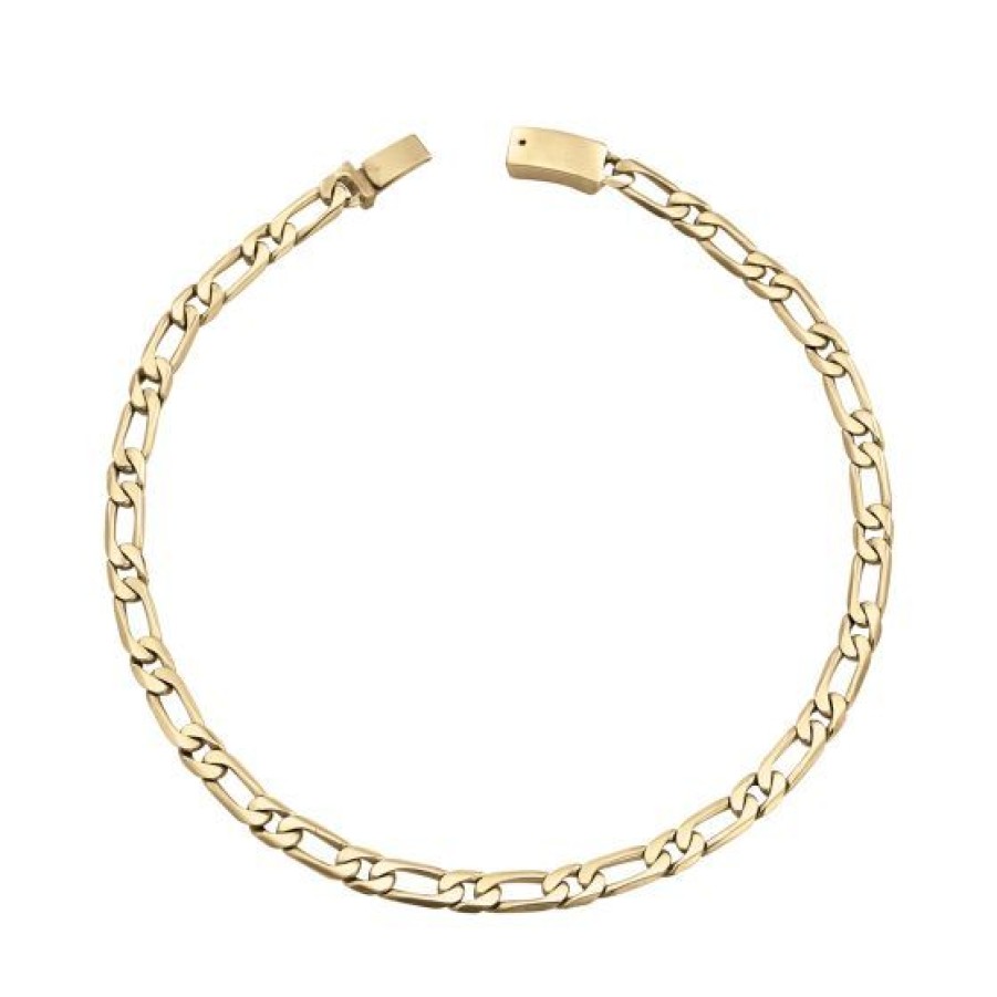 Joyeria Cristal Joyas | Pulsera Caballero Oro 14K