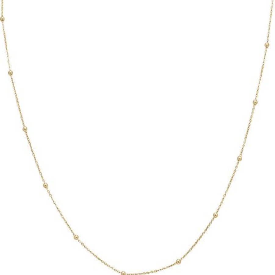 Joyeria Cristal Joyas | Cadena Viviana Oro 14K 40 Cms