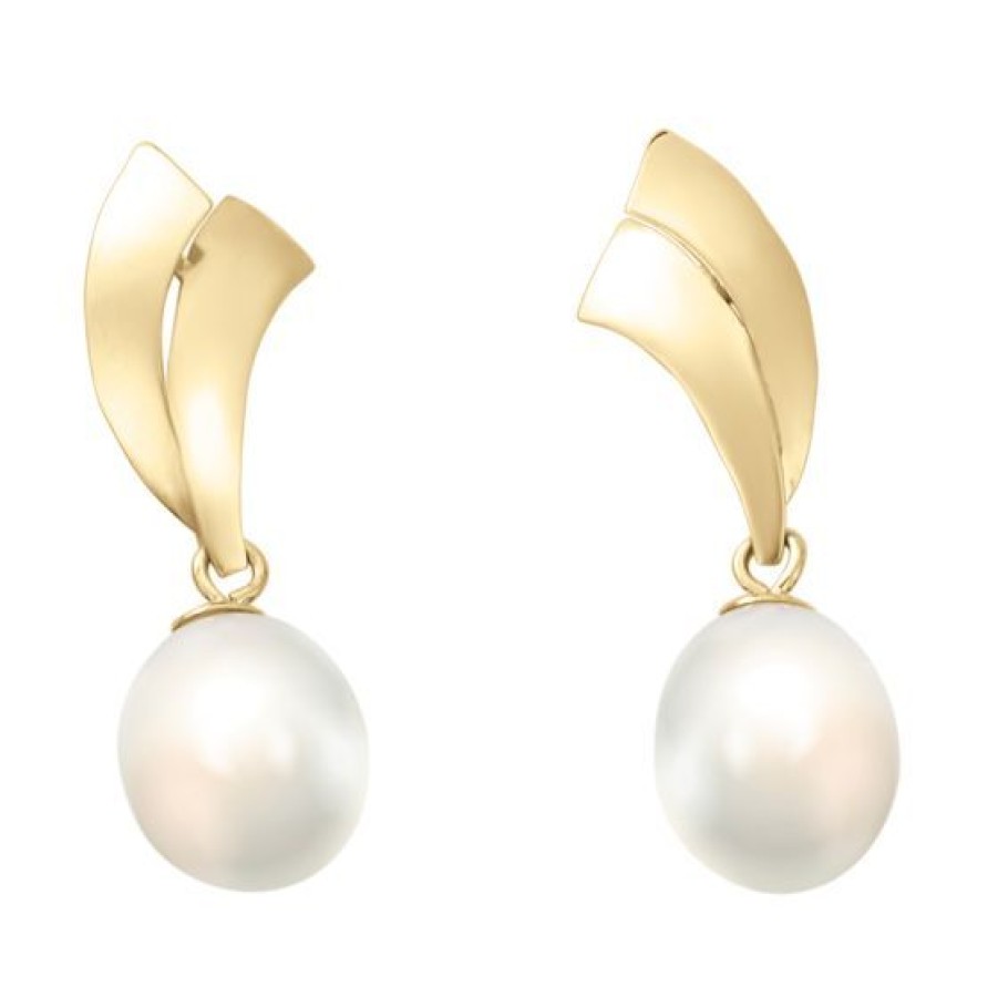 Joyeria Cristal Joyas | Aretes Oro 14K Con Perlas Yolj-17