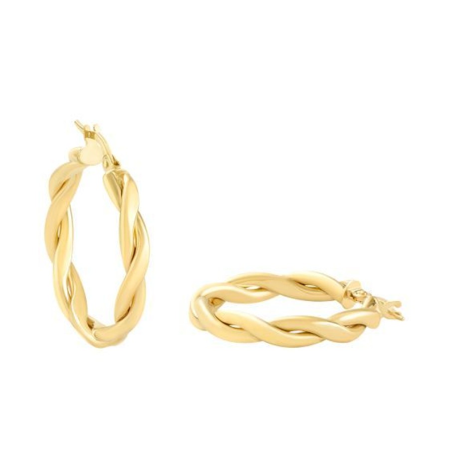 Joyeria Cristal Joyas | Arracadas Twist Oro 14K