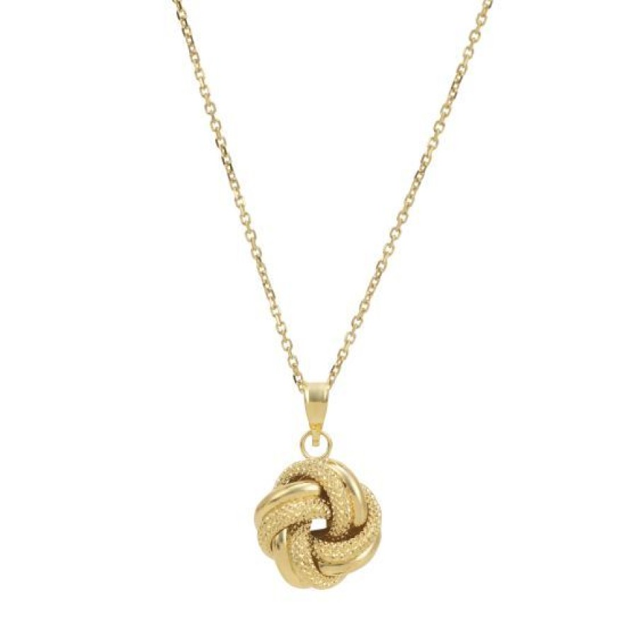 Joyeria Cristal Joyas | Cadena Con Dije Love Knot Oro 14K