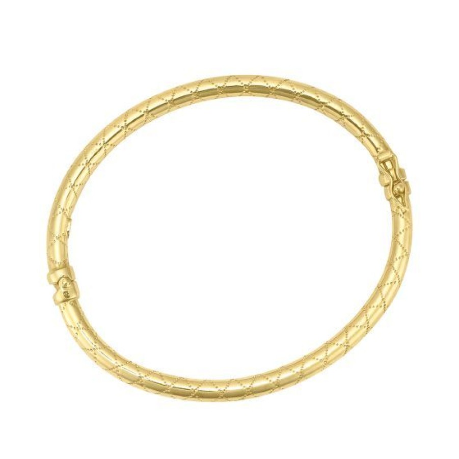 Joyeria Cristal Joyas | Brazalete Dama Tubo Redondo Oro 14K