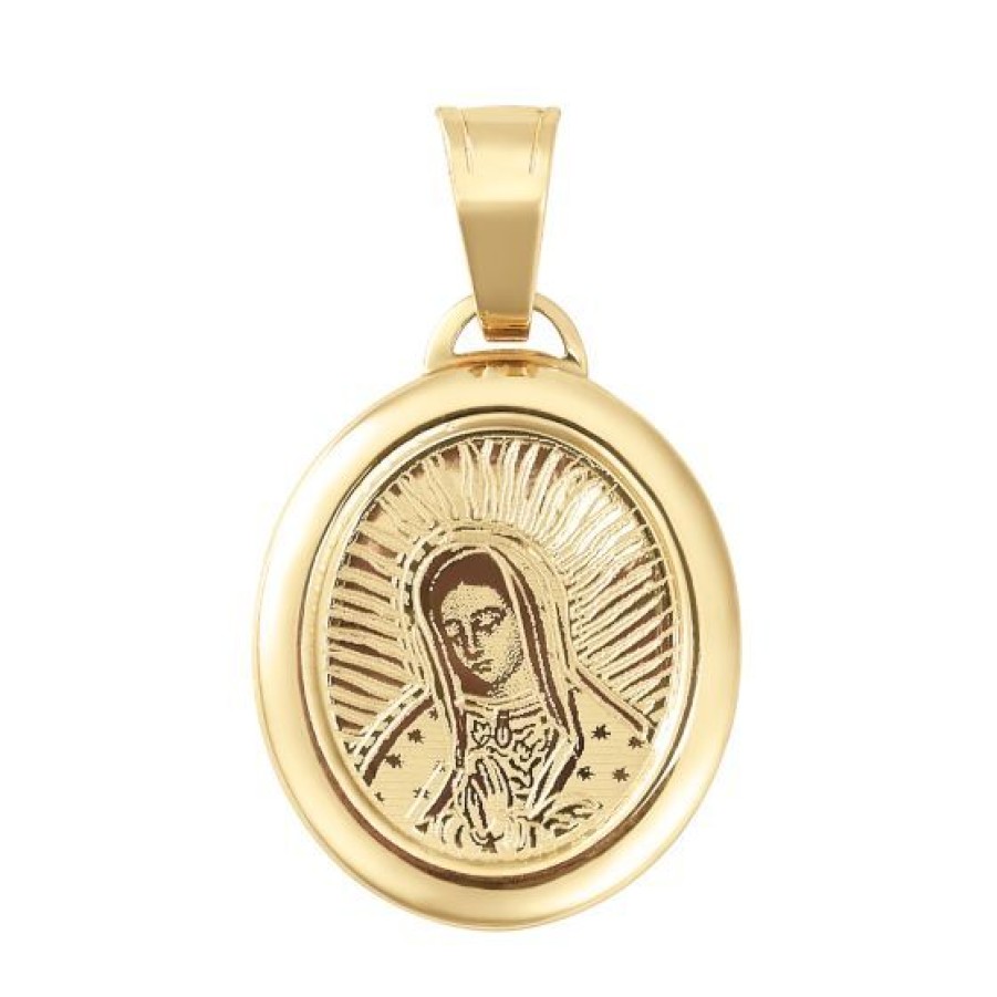 Joyeria Cristal Joyas | Medalla Virgen De Guadalupe Oro 14K